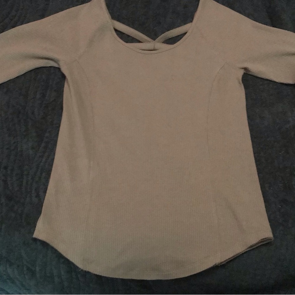 Maurice strappy back 3/4 sleeve length shirt with tags